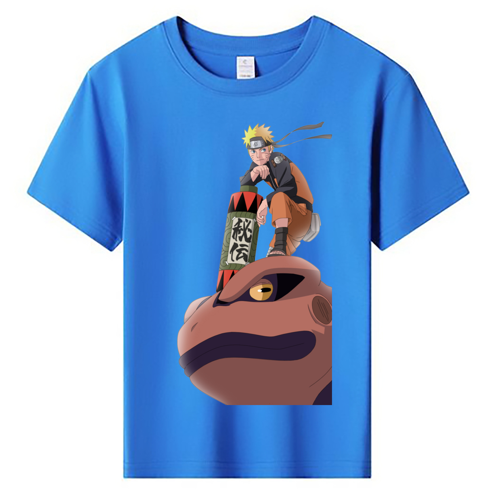 （画像用） NARUTO -ナルト- うずまき ナルト Uzumaki Naruto 綿100％キッズTシャツ（フロントプリント）